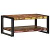 vidaXL Salongbord flerfarget 90x50x38 cm gjenvunnet heltre
