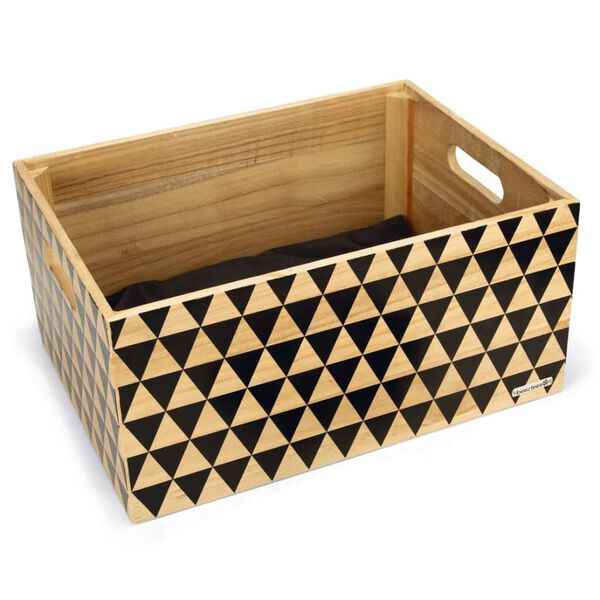 Beeztees Hundesykkelkurv tre m&oslash;nster