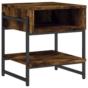 vidaXL Salongbord r&oslash;kt eik 40x40x45 cm konstruert tre