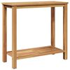vidaXL Kaffebord med lagring Brun 85 x 35 x 75 cm Heltre teak
