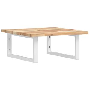 vidaXL Servanthylle veggmontert st&aring;l og heltre akasie