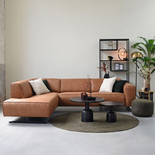 LABEL51 Teppe Jute rund 150x150 cm XL milit&aelig;r