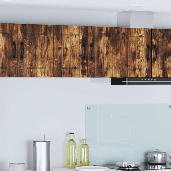 vidaXL Kj&oslash;kkenskap R&oslash;kt eik 30 x 31 x 40 cm Konstruert tre