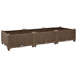 vidaXL H&oslash;ybed 120x40x23 cm polypropylen