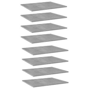 vidaXL Hylleplater 8 stk betonggr&aring; 60x50x1,5 cm sponplate