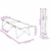 vidaXL Sammenleggbar camping seng 2 pcs Mørkegrønn 62 x 194 x 42 cm