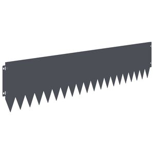 vidaXL Gjerdekant 10 pcs 103 x 25 cm St&aring;l Antrasitt