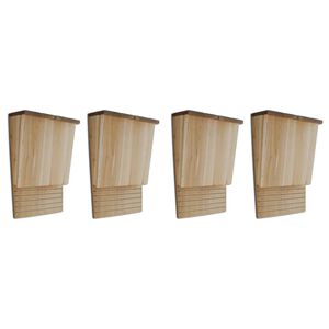 vidaXL Flaggermushus 4 stk 22x12x34 cm tre