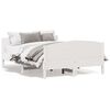 vidaXL Sengeramme uten madrass hvit 120x190 cm heltre furu