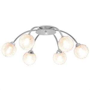 vidaXL Taklampe med 6 LED-p&aelig;rer G9 240 W