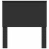 vidaXL Hodegavl med hodegjerde Svart Eik 75 cm Konstruert tre