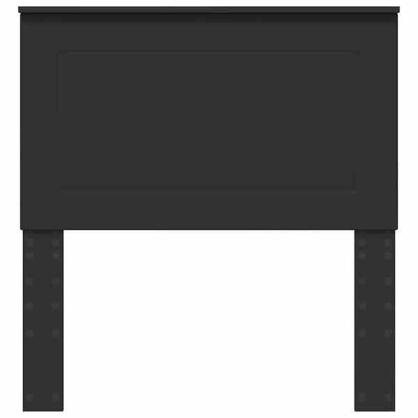 vidaXL Hodegavl med hodegjerde Svart Eik 75 cm Konstruert tre