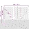 vidaXL Gjerdep&aring;le gr&oslash;nn 25 x 1,6 m (60 x 60 mm netting) St&aring;l og PVC