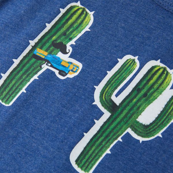 Singlet for barn m&oslash;rkebl&aring; melert 104