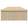 vidaXL Partytelt Beige 292 x 580 x 315 cm Oxford Stoff