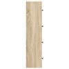 vidaXL Bokhylle sonoma eik 40x24x102 cm konstruert tre