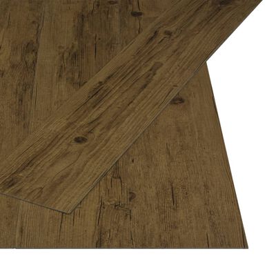 vidaXL Selvklebende gulvplanker 4,46 m² 3 mm PVC naturlig brun