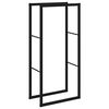 vidaXL Vedstativ svart 55x30x116 cm st&aring;l