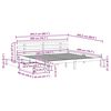vidaXL Sengeramme med skuffer 200x200 cm heltre furu
