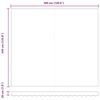 vidaXL Innvendbar Markise R&oslash;d 400 &times; 350 cm Stoff og Aluminium