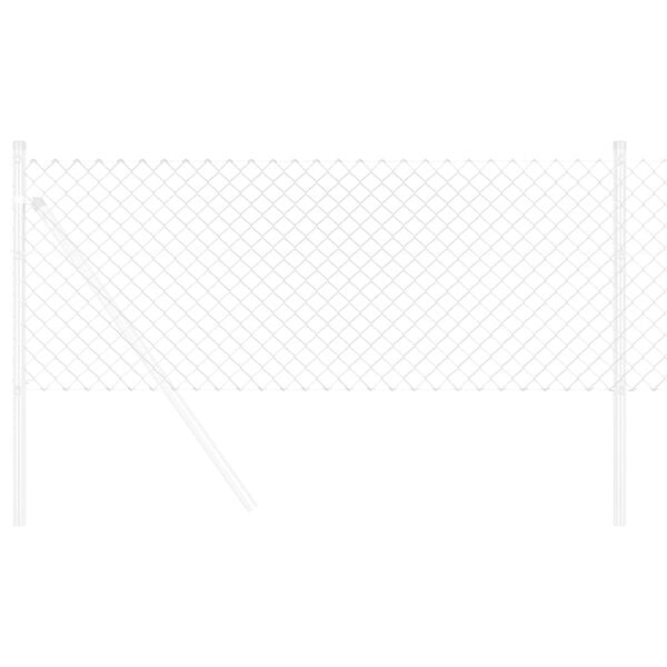 vidaXL Kjedegjerde s&oslash;lv 25 x 0,6 m Galvanisert st&aring;l