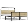 vidaXL Sengeramme uten madrass sonoma eik 140x200 cm konstruert tre