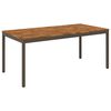 vidaXL Hage middagsbord Naturlig og Kaffe 147 x 88,5 x 75 cm