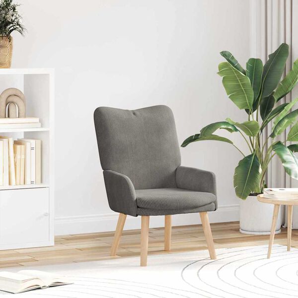 vidaXL lenestol Lysegrå 63 x 67 x 94 cm Sherpa-stoff