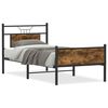 vidaXL Sengeramme uten madrass r&oslash;kt eik 90x190 cm konstruert tre