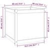 vidaXL Plantekasser 2 stk 60x60x60 cm heltre furu