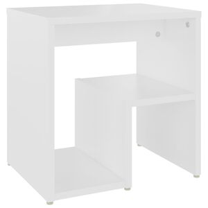vidaXL Nattbord hvit 40x30x40 cm konstruert tre