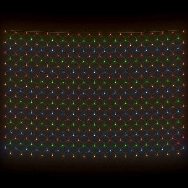 vidaXL Julenettlys flerfarget 4x4 m 544 lysdioder innend&oslash;rs og utend&oslash;rs