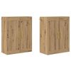 vidaXL Vegghengt skap 2 stk. Artisan Eik 69,5 x 34 x 90 cm