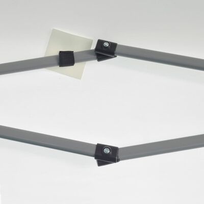 vidaXL Popup partytelt sammenleggbart sekskantet kremhvit 3,6x3,1 m
