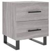 vidaXL Nattbord gr&aring; sonoma 40x35x47,5 cm konstruert tre