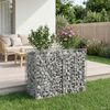 vidaXL Gabion hevet seng s&oslash;lv 100 x 50 x 80 cm Galvanisert St&aring;l