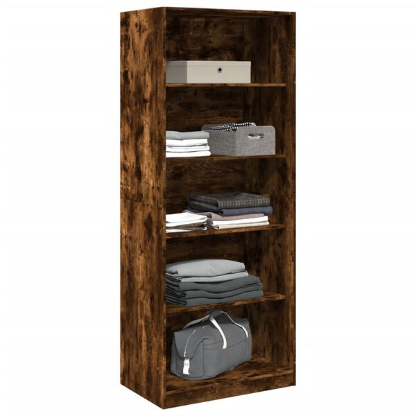 vidaXL Garderobe r&oslash;kt eik 80x50x200 cm konstruert tre