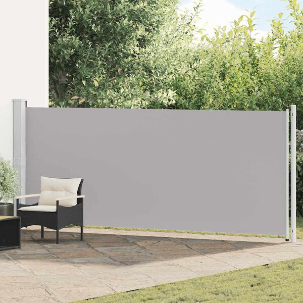 vidaXL Uttrekkbar sidemarkise 600x160 cm gr&aring;