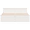 vidaXL Sengeramme uten madrass med hodegavl hvit 180x200cm heltre furu