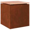 vidaXL Hagebenk 1 -Seater 40 x 40 x 43 cm Cortenst&aring;l Rusten Torget