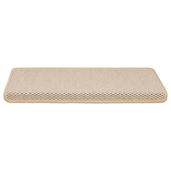 vidaXL Selvklebende trappematter sisal-utseende 15stk 65x21x4 cm Berber