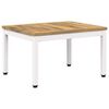 vidaXL Kaffebord Hvitvasket 49 x 60,5 x 36 cm Solid akasietre