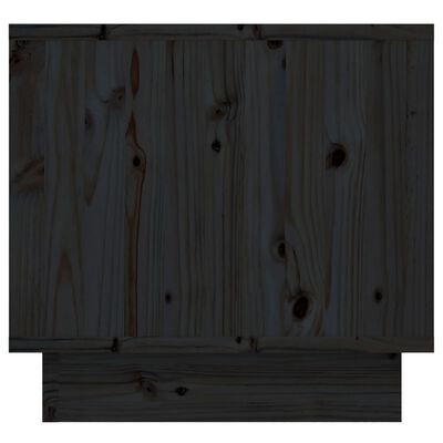 vidaXL Nattbord svart 35x34x32 cm heltre furu