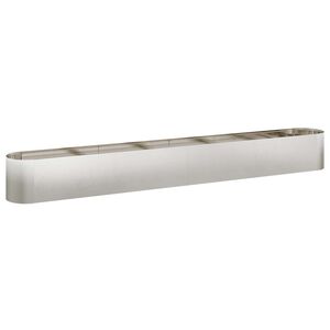 vidaXL Hevet Hagebed Rustfritt st&aring;l 360 x 40 x 40 cm