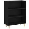 vidaXL Skjenk svart 69,5x32,5x90 cm konstruert tre