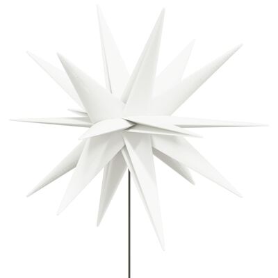 vidaXL Julelys med bakkeplugg og LED foldbar hvit 57 cm