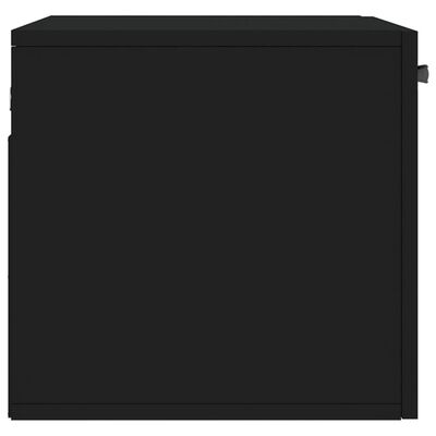 vidaXL Veggskap svart 60x36,5x35 cm konstruert tre