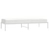 vidaXL Sengeramme i metall hvit 80x200 cm