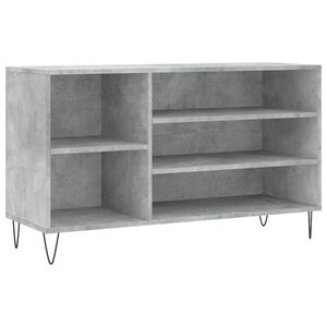 vidaXL Skoskap betonggr&aring; 102x36x60 cm konstruert tre