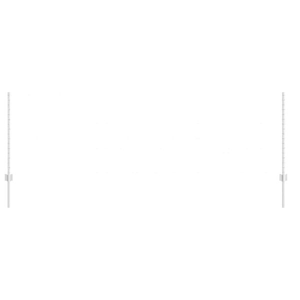 vidaXL Gjerdep&aring;le 22 pcs s&oslash;lv 140 cm St&aring;l